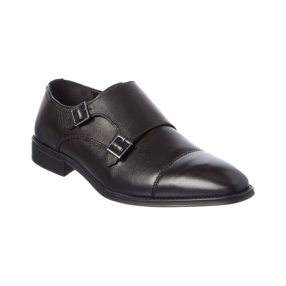Dune London Leather Loafer, Black